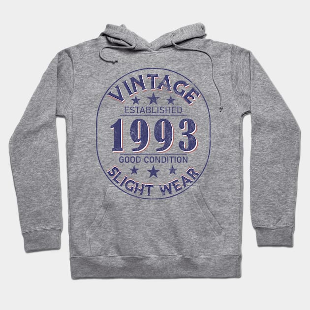 Vintage Established 1993 Hoodie by Stacy Peters Art